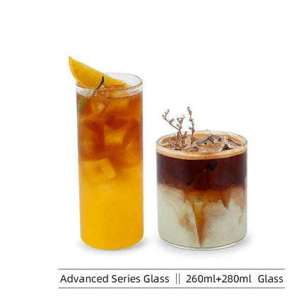 Elegant Transparent Glass Mugs - Essential Collection for Iced Beverages and More