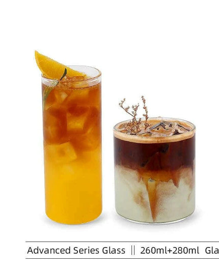 Elegant Transparent Glass Mugs - Essential Collection for Iced Beverages and More