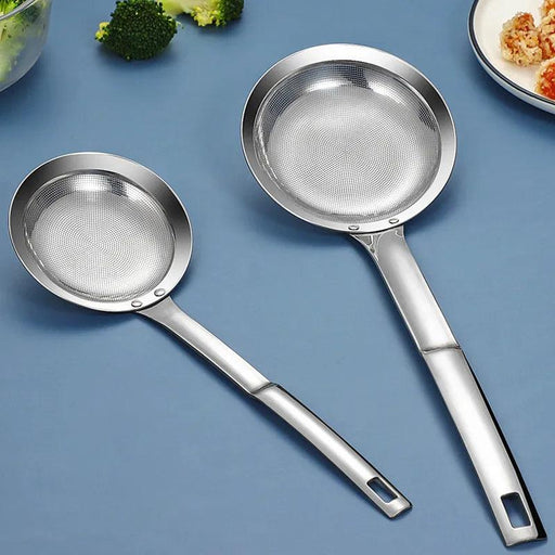 Precision Stainless Steel Skimmer Spoon for Effortless Cooking and Filtration