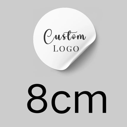 Custom Large Round Stickers — Personalized Logo Labels for Weddings, Events & Business