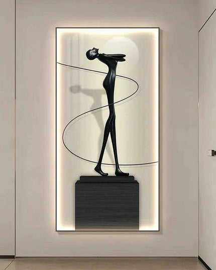 Contemporary Crystal-Embellished LED Wall Light - Artistic Home Illumination Decor