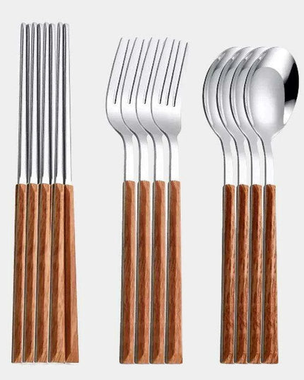 16-Piece Korean Stainless Steel Flatware Set