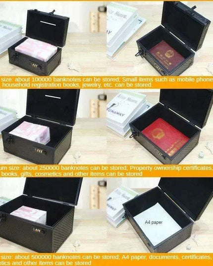 Savings Security Vault - Combination Lock Storage Box for All Ages