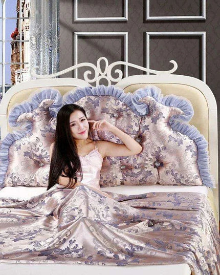 Royal Elegance Luxe Bedside Backrest Cushion with Washable Cover – Ultimate Comfort for a Dreamy Bedroom Escape