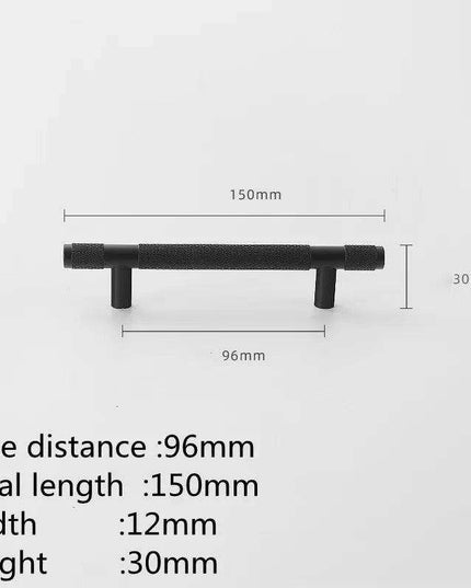 Sophisticated Black and Gold Aluminum Cabinet Hardware Collection