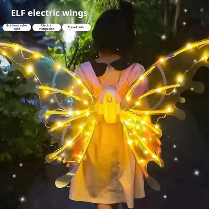 Electrical Butterfly Wings Toy With Music Lights Elf Wings Glowing Shi