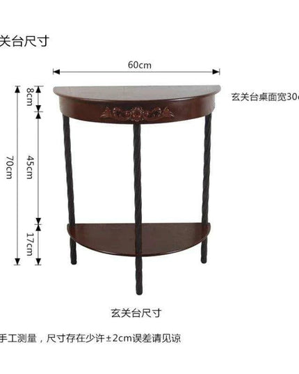 Chic European Wooden Console Table - Stylish Accent for Home Entryways