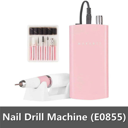 Rechargeable High-Speed Nail Drill Kit with 6 Versatile Grinding Attachments