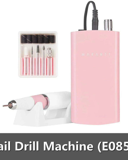 Rechargeable High-Speed Nail Drill Kit with 6 Versatile Grinding Attachments