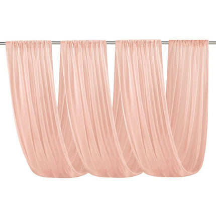 Elegant White Chiffon Ceiling Drapes for Stunning Event Decor