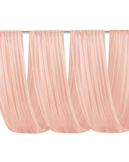 Elegant White Chiffon Ceiling Drapes for Stunning Event Decor