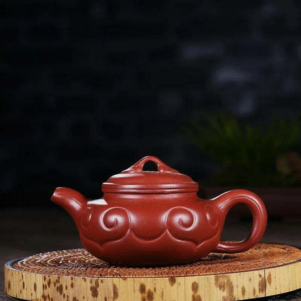 Artisan 180ml Yixing Purple Clay Teapot with Integrated Filter – Luxurious Zisha Infuser for Exceptional Tea Experiences
