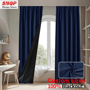 100% Blackout Curtains – Thermal Insulated, Waterproof, Custom Size