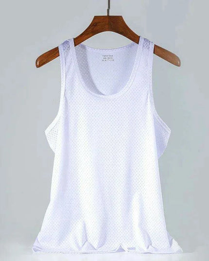 Men's Slim Fit Summer Muscle Tank Top - Quick-Drying Sleeveless Vest for Bodybuilding