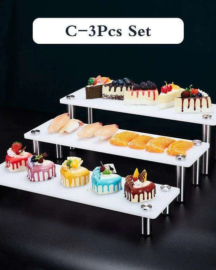 Elegant 3-Tier Acrylic Dessert Display Stand for Celebrations and Gatherings