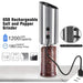 Electric Gravity Salt and Pepper Mill Set - Stylish USB Rechargeable Spice Grinders