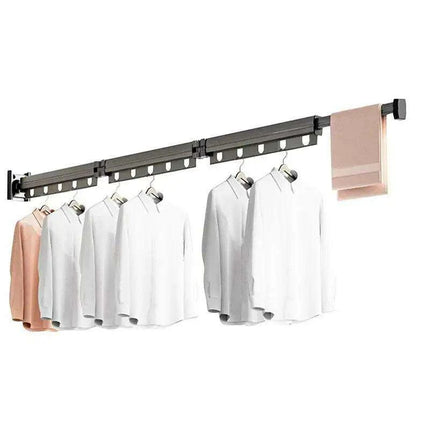 Collapsible Garment Hanging Rack for Compact Storage in Indoor & Outdoor Areas