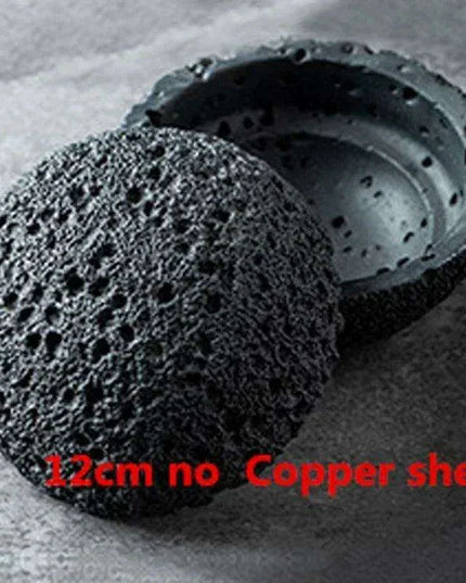 Exquisite Smoked Black Volcanic Stone Bowl Set for Gourmet Enthusiasts