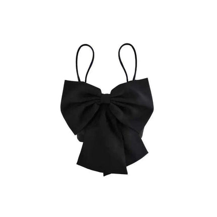 Trendy Y2K Bow-Accented Summer Top for Stylish Night Out Adventures