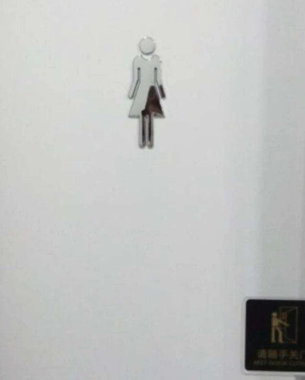 Chic Unisex Restroom Signage for Modern Bathroom Decor