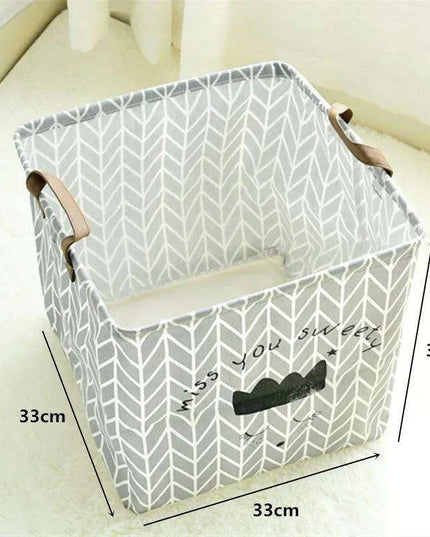 Chic Collapsible Canvas Storage Bin for Kids