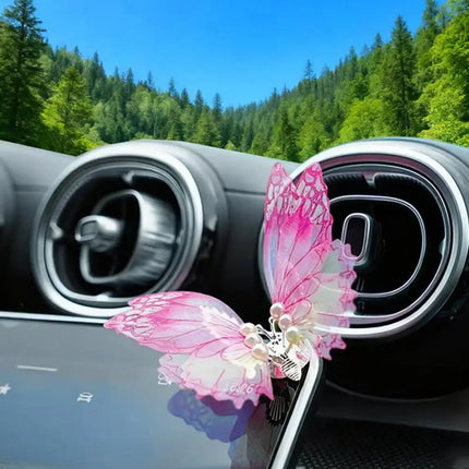 Moving Butterfly Car Dashboard Decor Car Center Console Air Outlet Dec