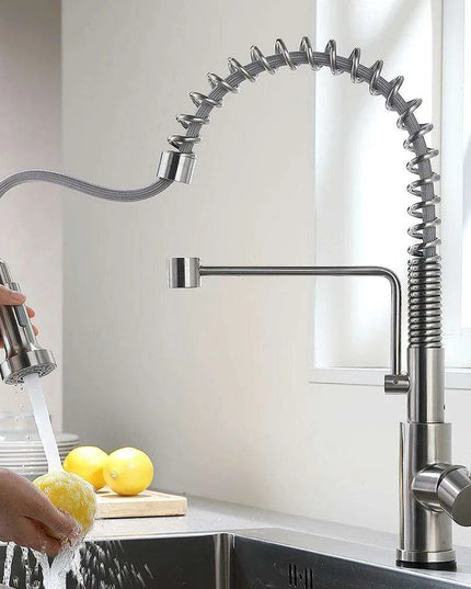 Smart Touch Sensor-Enabled Rotating Kitchen Faucet with Innovative Design