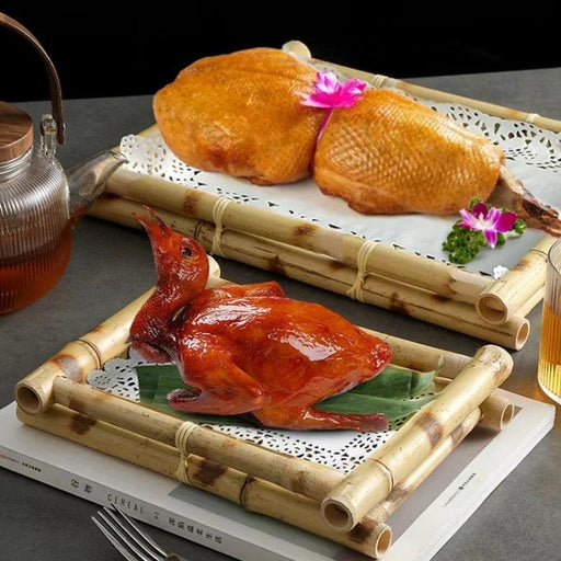 Handcrafted Thai Bamboo Serving Tray - Elegant Southeast Asian Tableware for Snacks, Roasting, and Hot Pot