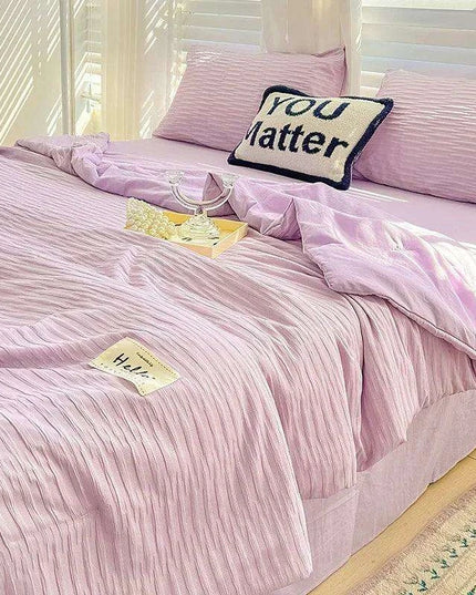 Double-Sided Cooling Comforter: Lightweight Reversible Summer Quilt