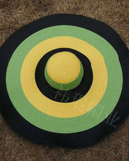 Extra-Wide 25cm Brim Floppy Straw Sun Hat for Women - UV Protection, Travel-Friendly Summer Essential - Wholesale Options Available