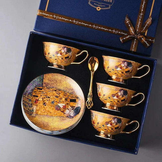 Exquisite Egyptian-Inspired Vintage Tea Set for Elegant Entertaining Moments