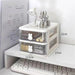 Sleek Clear Acrylic Desk Organizer for a Modern Workspace