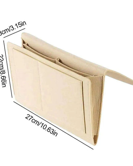 Chic Felt Wall Organizer - Stylish Non-Slip Storage Solution for Bedside Essentials