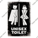 Vintage Charm Toilet Wall Art for Quirky Bathroom Decor
