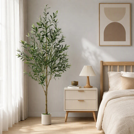 Artificial Olive Tree with Adjustable Branches — 5, 6 or 7 ft