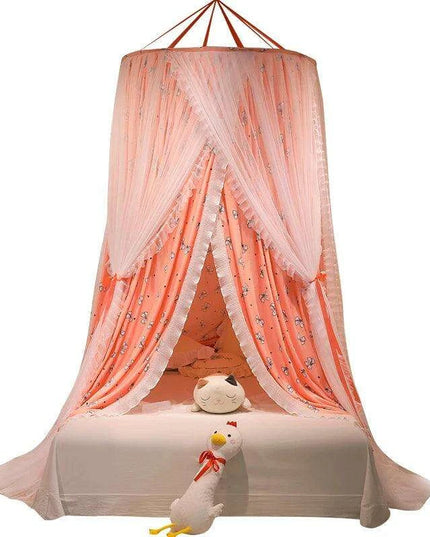 Double Layer Lace Bed Canopy - Transform Your Bedroom into a Dreamy Oasis