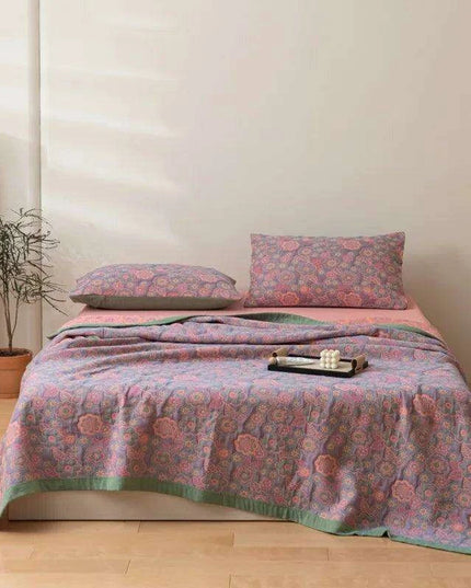 Ethnic-Inspired Cotton Gauze Bedspread Blanket for Ultimate Comfort