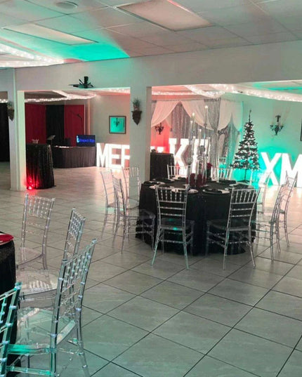 Modern 32-Piece Clear Acrylic Stacking Stools for Events