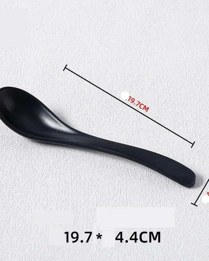 Stylish Melamine Soup Spoon for Ramen, Wontons, and Dumplings - High-Quality Kitchen Essential