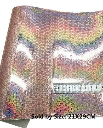 Glittery Pink Tiger & Serpent Faux Leather DIY Crafting Set