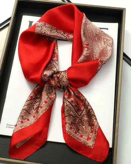 Chic Toddler Elegance: Luxurious 70x70cm Silk Scarf for Ages 6 Months to 4 Years