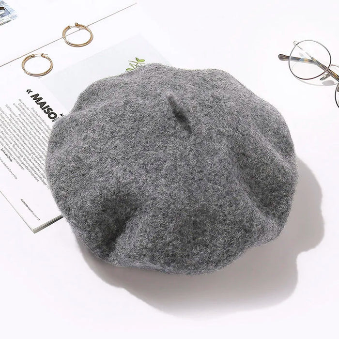 Wool Beret Hat for Women - Classic French Style Accessory for Chic Outfits