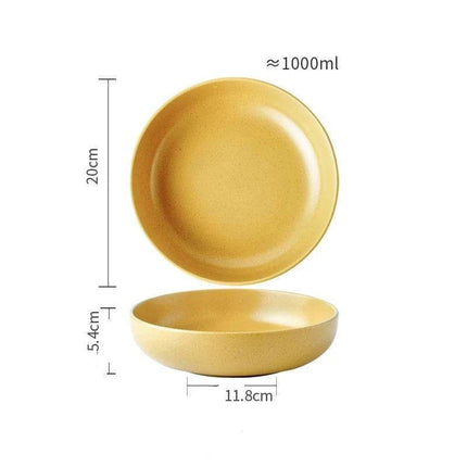 Elegant 8-Inch Porcelain Dinner Plate for Gourmet Steak, Soup, and Salad - Dishwasher and Microwave Safe for Upscale Dining