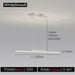 Contemporary Italian Adjustable Pendant Light - Customizable Lighting with Durable Aluminum and Flexible Silica Gel