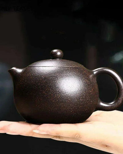 Handcrafted Authentic Purple Clay Teapot with Unique Filtering System