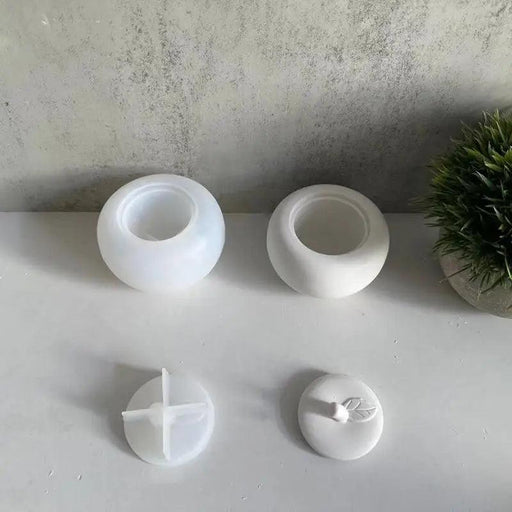 Fruit-Shaped DIY Silicone Candle Jar Mold for Jewelry Storage and Home Decor