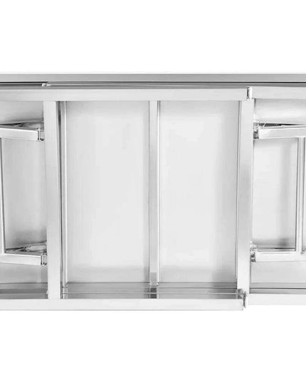 Compact Stainless Steel Folding Table - 36"x24" with Adjustable Height for Effortless Transport and Storage