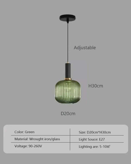 Scandinavian-Inspired Minimalist Glass LED Pendant Lights - Elegant Japanese Design for Home Interiors