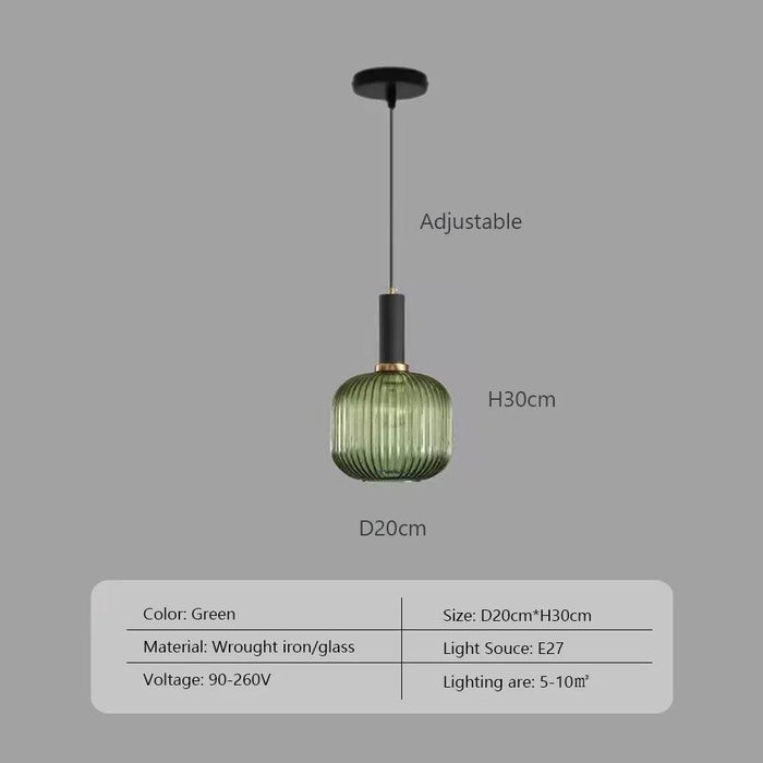Scandinavian-Inspired Minimalist Glass LED Pendant Lights - Elegant Japanese Design for Home Interiors