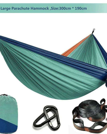 Zowee Ultimate Adventure Hammock Set with Tree Straps & Heavy-Duty Carabiners | Ultra-Durable Parachute Nylon